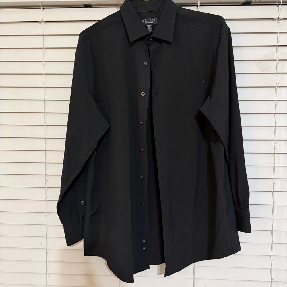 Alfani Men's Black Casual Button Down Shirt